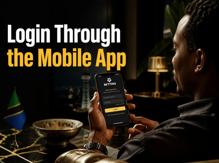 Login Through the Mobile App